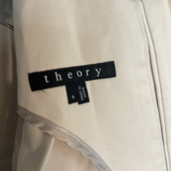 Men’s Theory Khaki Trench Raincoat - Excellent Condition - FREE SHIPPING - Picture 2 of 4